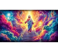 Religión de Jesús Puzzle 1000 Piezas Papel Reciclado Juegos educativos Juego desafiante para Adultos y niños de 12 años y más 38x52cm/1000pcs