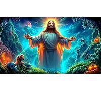 Religión de Jesús Puzzle 1000 Piezas Papel Reciclado Juegos educativos Juego desafiante para Adultos y niños de 12 años y más 38x52cm/1000pcs