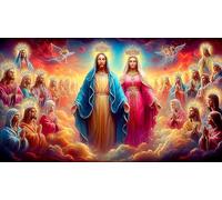Religión de Jesús Puzzle para Adultos 1000 Piezas Juego de Puzzle Regalo Divertido & Actividad en casa para Adultos y niños de 12 años y más 38x52cm/1000pcs
