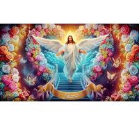 Religión de Jesús Puzzle para Adultos 1000 Piezas Juego de Puzzle Regalo Divertido & Actividad en casa para Adultos y niños de 12 años y más 38x52cm/1000pcs