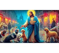 Religión de Jesús Puzzle para Adultos 1000 Piezas Juego Educativo relajación Juego desafiante para Adultos y niños de 12 años y más 38x52cm/1000pcs