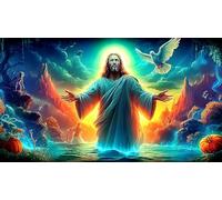Religión de Jesús Puzzle para Adultos 1000 Piezas Juego Educativo relajación Juego desafiante para Adultos y niños de 12 años y más 38x52cm/1000pcs