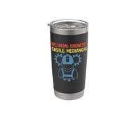 Religion Engineer Castle Mechanical Funny Engineering Vaso térmico de acero inoxidable de doble pared