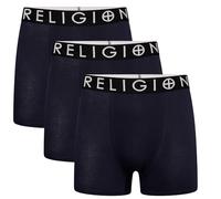 Religion - Paquete de 3 calzoncillos boxer de algodón para hombre - Ropa interior suave, sin etiquetas, transpirable con cintura elástica - Tallas S a XXL, XL