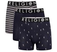 Religion Paquete de 3 calzoncillos tipo bóxer de algodón para hombre, suaves, sin etiquetas, transpirables, con cintura elástica, tallas S a XXL, Rgn14 / Surtido, XL