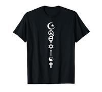 Religiones Coexisten Símbolos Paz Igualdad Creyentes Camiseta