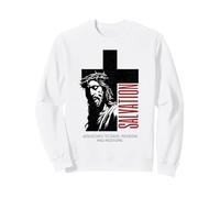 Religiosa Cristiana Fe Jesús Cruz Salvación Estética Sudadera