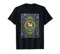 Religioso Cordero de Pascua de Dios Agnus Dei Estilo vitral Camiseta
