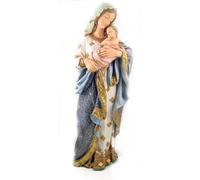 Religious 23 Inch Blessed Virgin Mary Madonna and Infant Jesus Christ Child Church Figure Statue