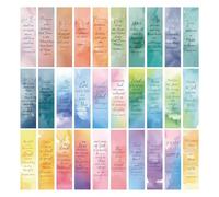Religious Bookmarks, Page Markers Set, Inspirational Bible Verses, Inspirational Quotes Sturdy Glossy Finish Vibrant Lightweight for School, 1.57x5.91 Inches