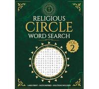 Religious Circle Word Search Volume 2: Large Print Bible-Themed Circular Puzzles for Adults - Names of God, Christmas, Easter and More