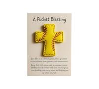 Religious Prayer Items - Softball Design Sewing Crafts | Handmade Pocket Artificial Leather Christian Home Decor with Lightweight Material, Prayer Wallet For Friend Family Colleague