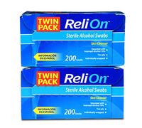 ReliOn hisopos de alcohol estériles, 200 unidades, (paquete de 2)