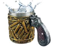 Reliquia Del Camión Cisterna De Batalla: Copa Estilo Guerrero, Cántaro De Fiesta Atrevido, Cuerno Para Bebidas Con Temática De Acero | Detalle De Piezas Huecas Forjadas Artesanalmente Blindadas, Módul