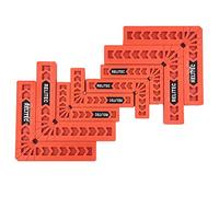 Relitec,Escuadras de posicionamiento, herramienta de carpintero, fijador de ángulos de 90 grados, regla de ángulo recto tipo L, juego de 8 (3 pulgadas 4 pulgadas)