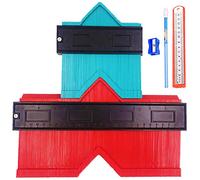 Relitec R T007 - Duplicador de medidor de contorno ampliado, medidor de perfil de plástico, herramienta de plantilla definitiva para copiar formas irregulares, azulejos laminados, medidor de contorno
