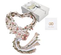 ReliThick Cordón de Lazo de Boda para Ceremonia de Boda, Lazo rústico, cordón Tradicional católico (Color Suave)