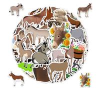 RELKLYU 100 Pegatinas De Burro De Dibujos Animados, Lindas Calcomanías De Animales, Pegatinas Creativas De Graffiti, Decorar Tazas De Agua, Maletas, Guitarras.