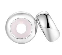 RELKLYU 2 cuentas de plata y 1 bolsa de almacenamiento, accesorios de pulsera, colgantes de moda, topes de pulsera 925, colgantes para pulseras de collar, Plata de ley