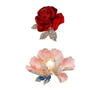 RELKLYU 2 Piezas De Broche De Flores, Broche Elee, Accesorios para La Ropa para Mujeres, Accesorios Retro, Decoraciones De Vestimenta.