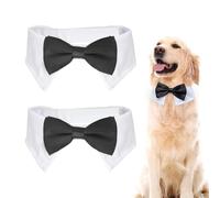 RELKLYU 2 Piezas de Corbata de Lazo para Perros, Accesorios Creativos y Divertidos para Mascotas, Corbata Ajustable