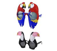 RELKLYU 2 Piezas De Gafas para Loros, Gafas De Sol Creativas Y Divertidas, Accesorios para Disfraces De Fiesta, Accesorios De Fotos.