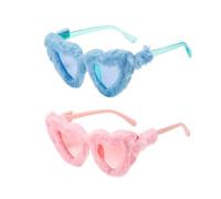 RELKLYU 2 Piezas De Lujosas Gafas De Sol, Lindas Gafas De Sol, Gafas Creativas, Gafas De Fiesta, Accesorios para Fotos.