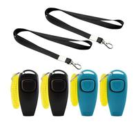 RELKLYU 4 Piezas De Bandas Sonoras De Entrenamiento para Perros Y 2 Piezas De Cordones Negros, Accesorios para Mascotas, Silbato De Entrenamiento De Perros.