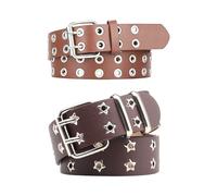 RELKLYU Cinturón De 2 Estilo Punk, Cinturón De Moda Y Versátil, Cinturón De Mujeres, Decoraciones De Ropa.