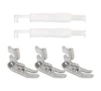 RELKLYU Máquina De Coser De 3 Piezas Presser Foot Y 2 Piezas, Accesorios De La Máquina De Coser, Reemplazo De Piezas De La Máquina De Coser, Rostro De Plástico.