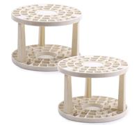 RELKLYU Rack De Almacenamiento De Cepillos De 2 Piezas, Soporte De Lápiz Desmontable, Soporte De Lápiz Portátil, Soporte De Plástico De Plástico, Accesorios De Pintura.