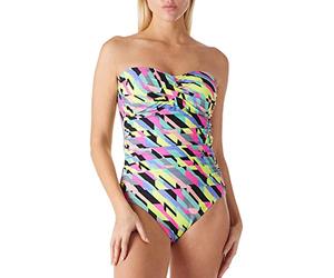 RELLECIGA - Bañador de una Pieza sin Tirantes para Mujer, XL