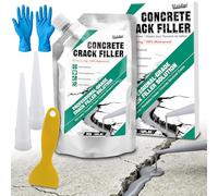 Relleno autonivelante para grietas en hormigón, 500g - Medio de reparación y sellado altamente elástico, resistente al agua y de secado rápido para hormigón, asfalto, mortero, entradas de casas