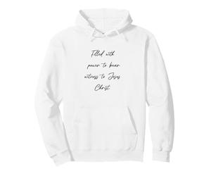 Relleno con Poder para el Oso sin Jesucristo - Biblia Sudadera con Capucha