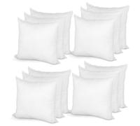 Relleno de almohada de 10 x 10, relleno de poli?ster, funda est?ndar, paquete de 12