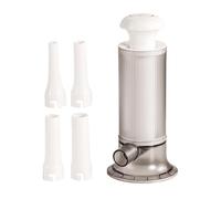 Relleno de carne - Máquina vertical de salchichas de acero inoxidable, llenadora de pistón manual | Herramienta de cilindro de alimenticio, relleno de carcasa para el hogar, diseño de engranajes