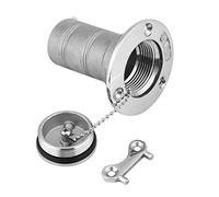 Relleno de Cubierta de Combustible para Barcos de 38 mm, Barco Marino Combustible Gasóleo Aceite Tanque Cubierta Relleno de Cubierta de Gas Marino de Acero Inoxidable 316 con Llave