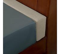 Relleno de espacio de cama de tamaño personalizado, extensor de colchón beige y protector de cama para pie o pared, cojines desmontables para reposabrazos para sofá, 120 x 3 x 10 cm