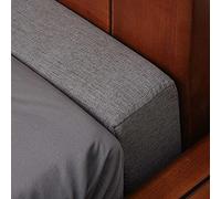 Relleno de espacio de cama grueso, extensión de cabecero de espuma viscoelástica para camas individual/matrimonial/king, cojín de cama largo para eliminar huecos entre la cama y la pared