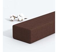 Relleno de espacio de cama largo, cierra el espacio entre la pared del cabecero o el pie para cama individual/doble/king, almohada gruesa de soporte de colchón rectangular, tamaño personalizado (café