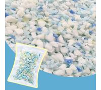 Relleno de espuma viscoelástica triturada multicolor, relleno de puf suave, relleno de animales de peluche, relleno de repuesto para puf (300 g)