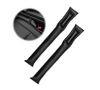Relleno de Hueco de Asiento Interior de Coche Negro de Dos Piezas, Relleno de Hueco de Freno de Mano, Espaciador de Hueco de Asiento de Cuero PU Universal, Adecuado para Todos Los Vehículos