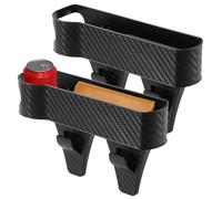 Relleno De Huecos Para Asiento De Coche | 2 Piezas Antideslizante Con Portavasos,Rellenador De Ranura Entre Asientos De Coche - Para Camión Sedán RV Auto Organización Interior Viaje Hombres Mujeres