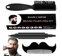 Relleno de lápiz de barba, cuidado de peluquero a prueba de sudor, herramienta de peine de peinado con construcción premium, de cuidado de belleza con diseño inteligente, ayuda de pintura de