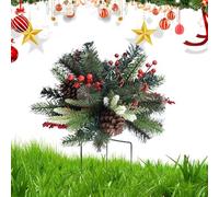 Relleno de maceta para árbol de Navidad, arbustos artificiales de Navidad con estaca de trípode, decoración del hogar para invierno, Acción de Gracias, otoño, oficinas, exteriores, cumpleaños, escuela