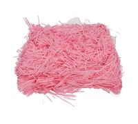 Relleno de papel de rafia de 500 g, ligero, inodoro, color brillante, decoración del hogar, embalaje de regalo, papel triturado para bricolaje, Pink, Informal