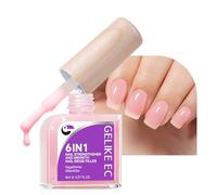 Relleno de ranura de uñas de crecimiento del endurecimiento de uñas Gelike ec: reparación del reforzador de uñas rosa transparente 6 en 1 para uñas delgadas dañadas y frágiles