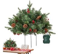 Relleno De Urna De Árbol De Navidad | Árboles De Navidad Artificial Iluminados Con Soporte Trípode - Decoración De Navidad Para Reuniones Familiares Jardín Paredes De Flores Y
