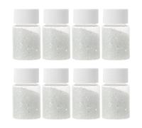 Relleno de Vidrio para Manualidades Diy, Grava de Color Blanco 30 G | Piezas Irregulares para Resina y Acuarios, Acabado Brillante, Uso en Proyectos de Jardín
