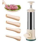 Relleno manual de salchichas, herramienta para hacer salchichas, relleno de carne para salchichas, máquina de salchichas de acero inoxidable, equipo de salchichas , máquina de llenado manual de